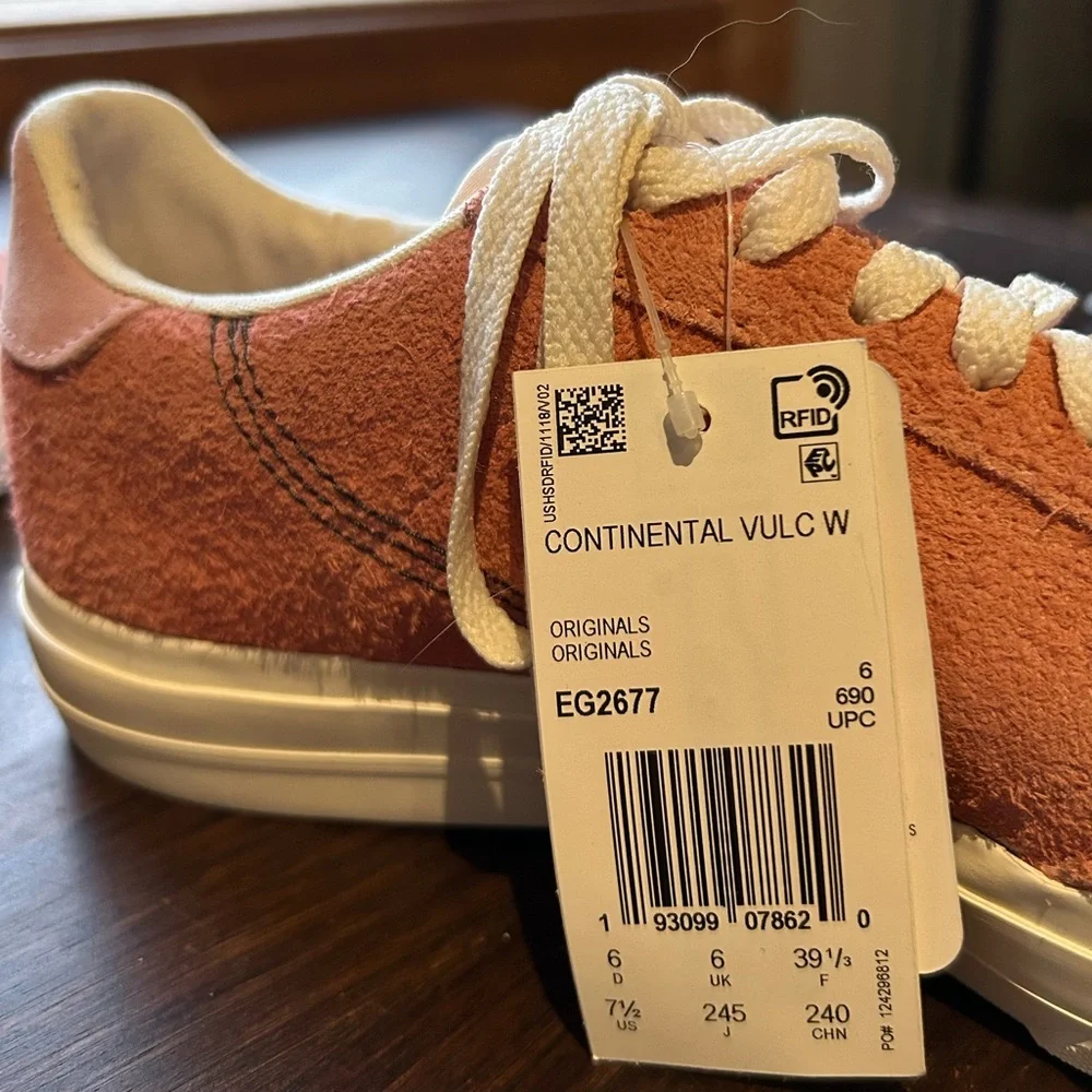 NWT ADIDAS ORIGINALS Women’s Continental Vulc Sneakers Shoes Glory Pink‎ 7.5